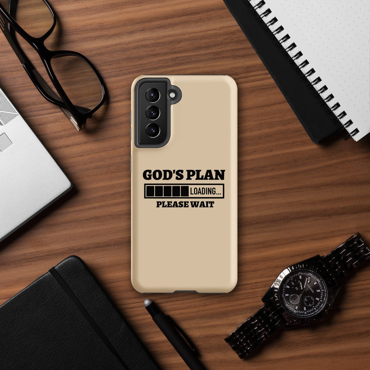 God's Plan Loading Christian Tough Phone case for Samsung®