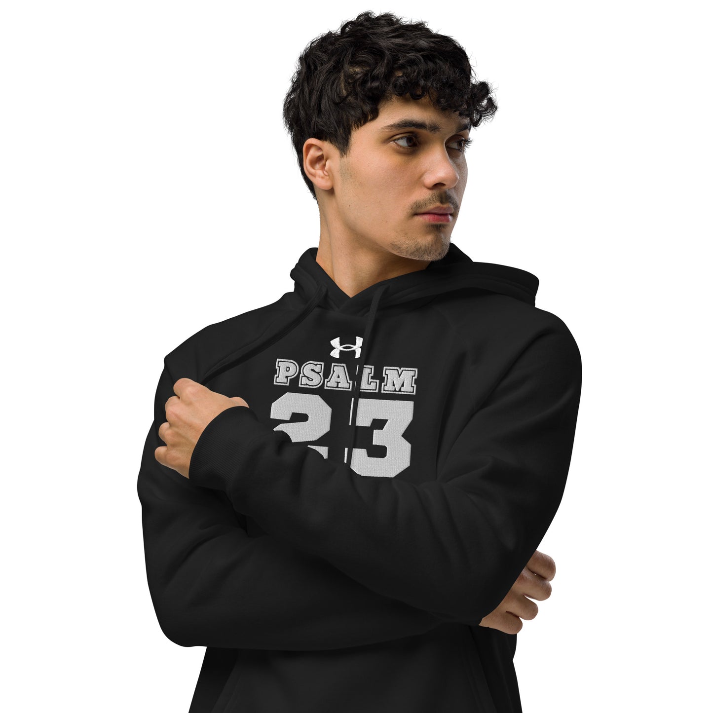 Psalm 23 The Lord Is My Shepherd Unisex Christian Embroidered Under Armour® Hooded Sweatshirt (hoodie)