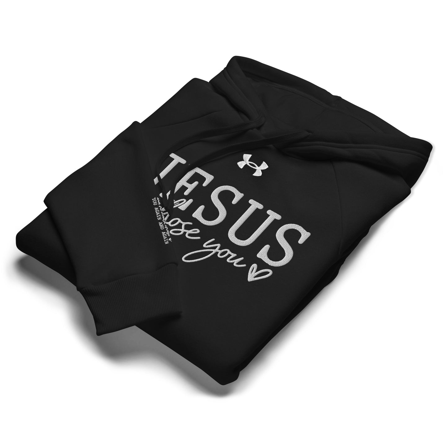 Jesus Chose You Unisex Christian Embroidered Under Armour® Hooded Sweatshirt (hoodie)