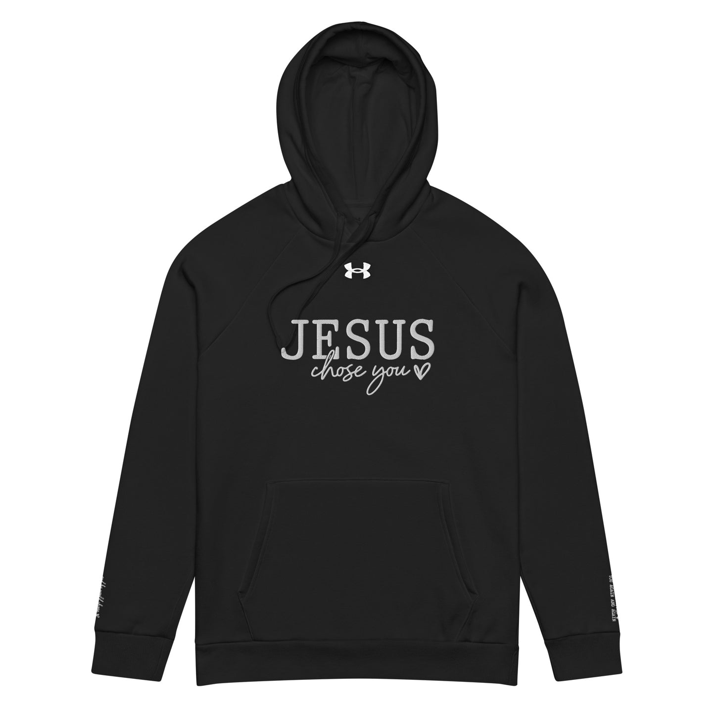 Jesus Chose You Unisex Christian Embroidered Under Armour® Hooded Sweatshirt (hoodie)