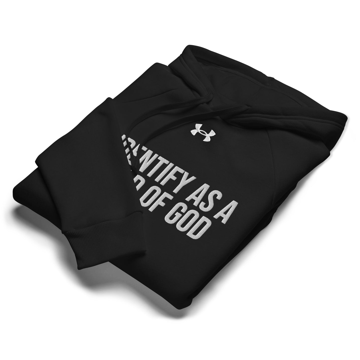 I Identify As A Child Of God Unisex Christian Embroidered Under Armour® Hooded Sweatshirt (hoodie)