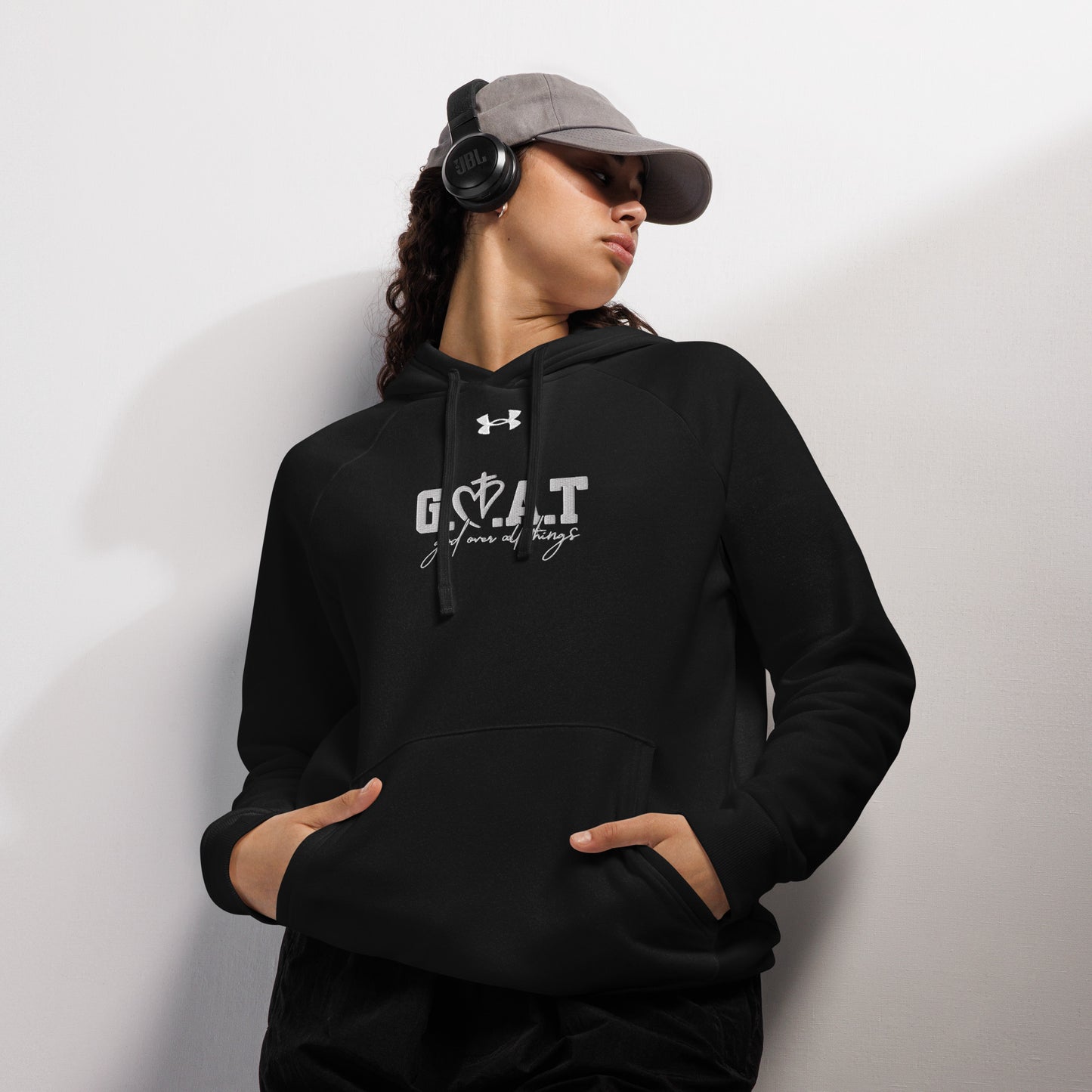 GOAT God Above All Things Unisex Christian Embroidered Under Armour® Hooded Sweatshirt (hoodie)