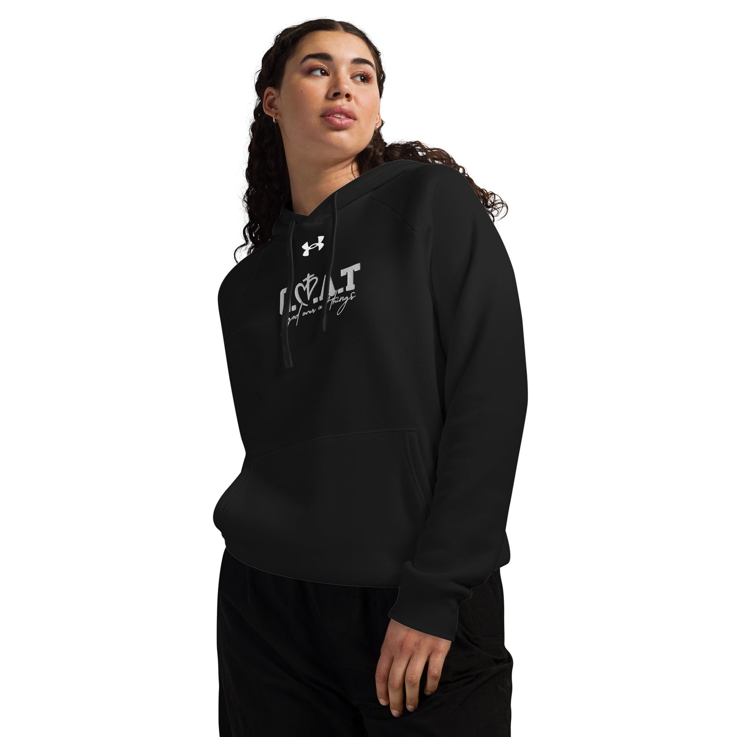 GOAT God Above All Things Unisex Christian Embroidered Under Armour® Hooded Sweatshirt (hoodie)