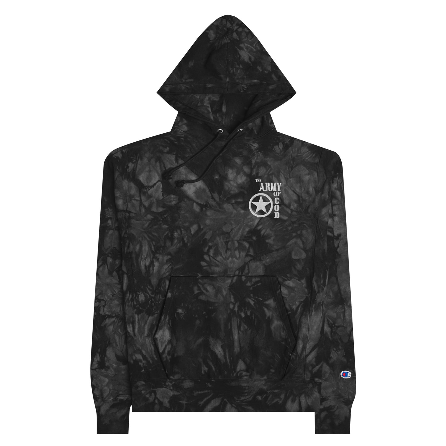 The Army Of God Christian Unisex Champion tie-dye hoodie