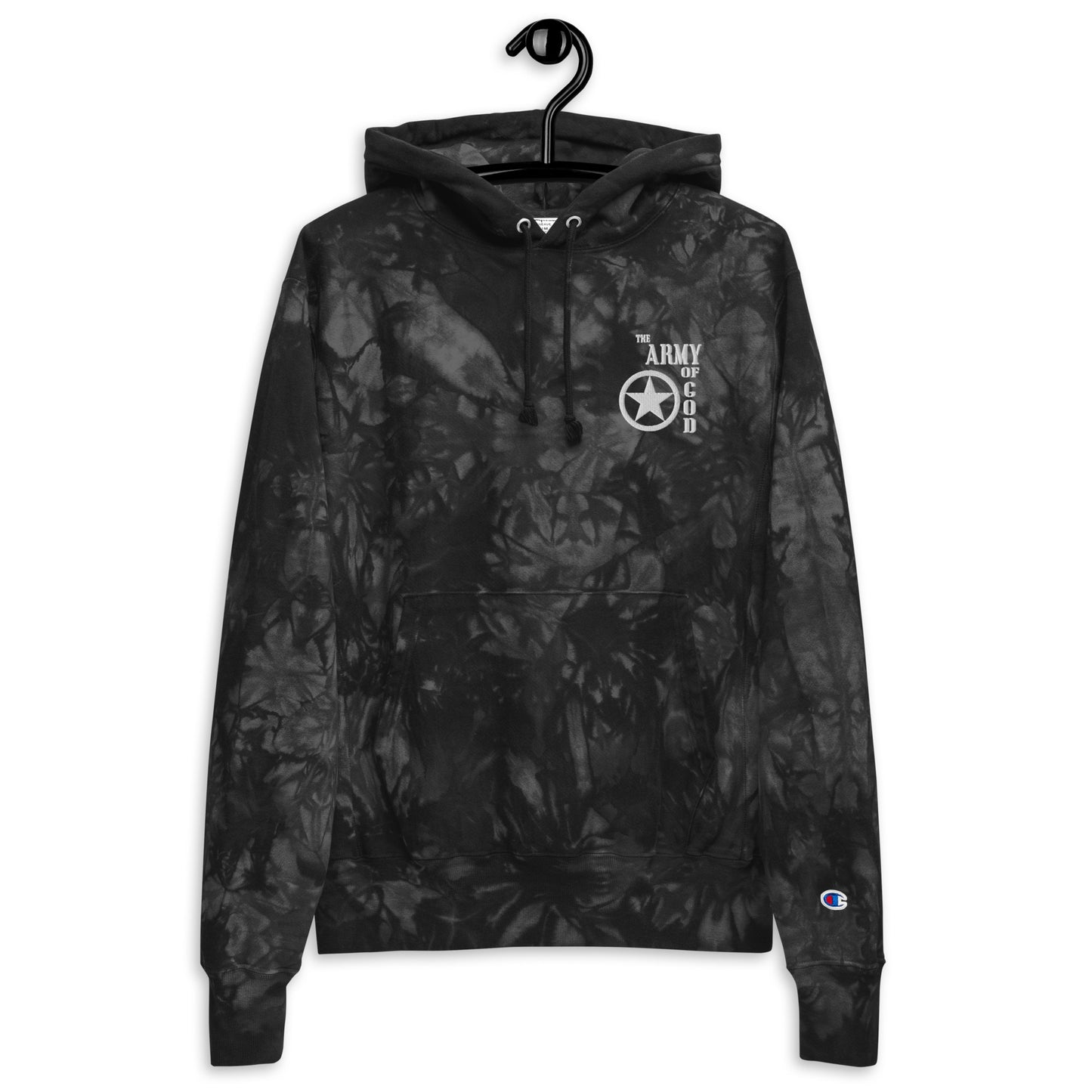 The Army Of God Christian Unisex Champion tie-dye hoodie