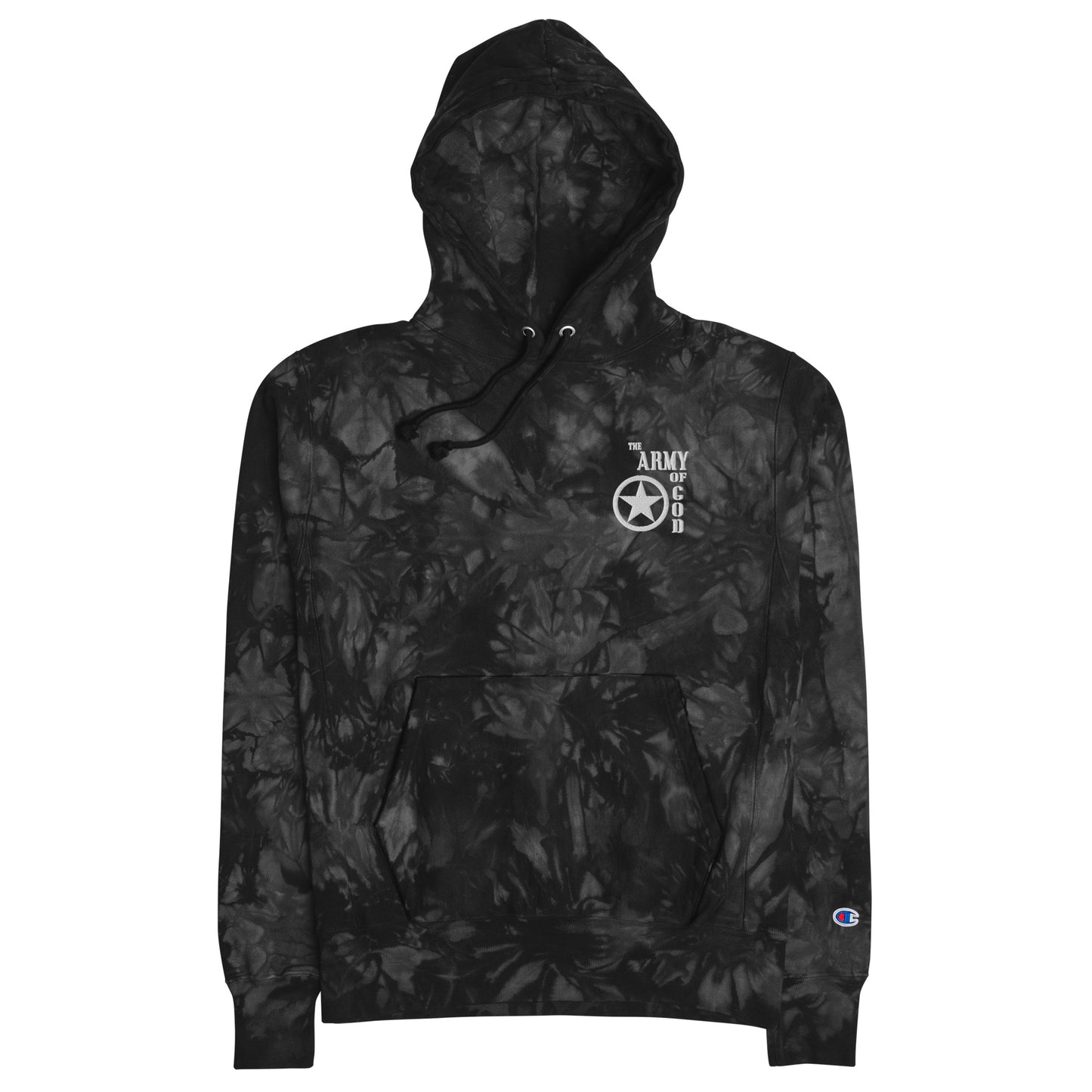 The Army Of God Christian Unisex Champion tie-dye hoodie