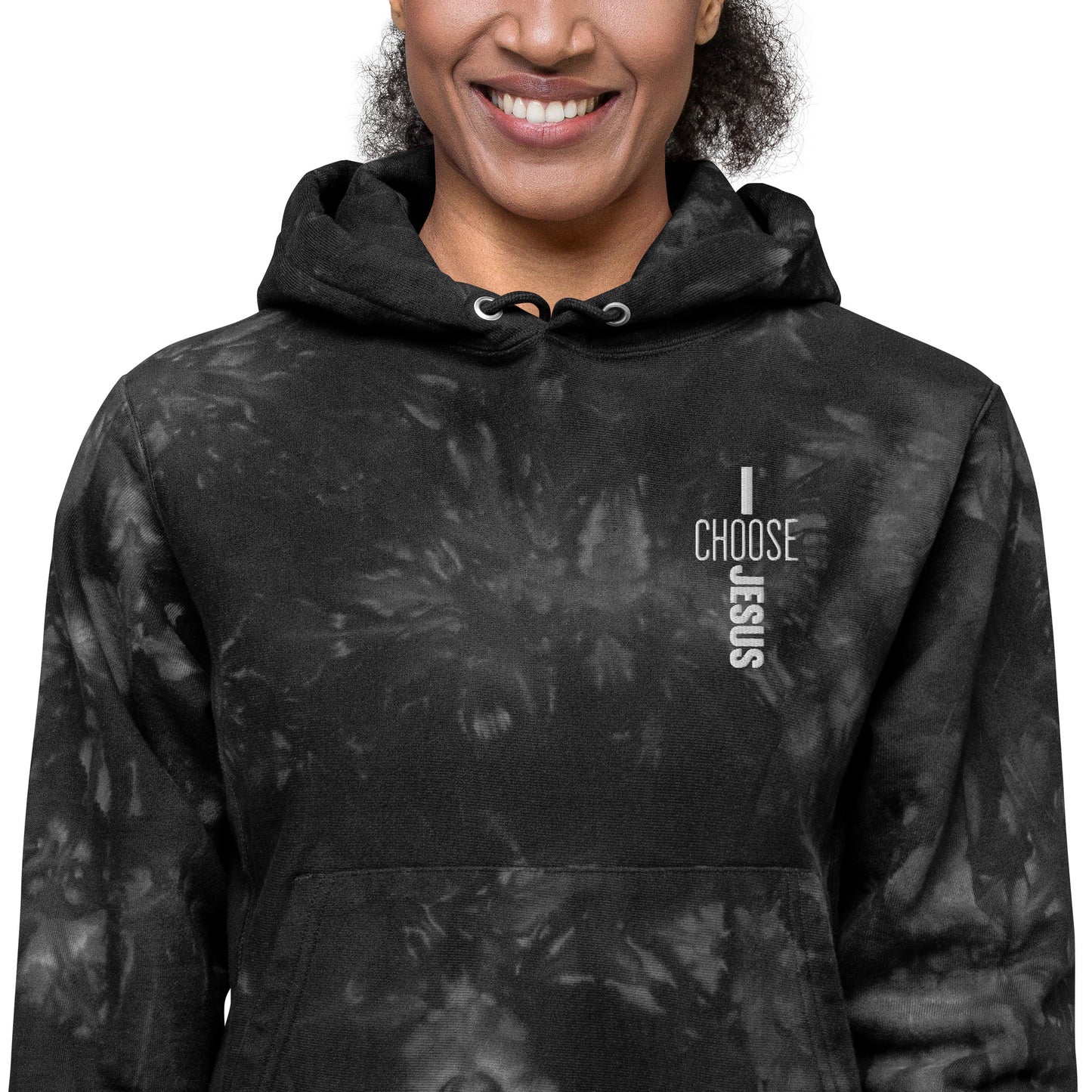 I Choose Jesus Christian Unisex Champion tie-dye hoodie