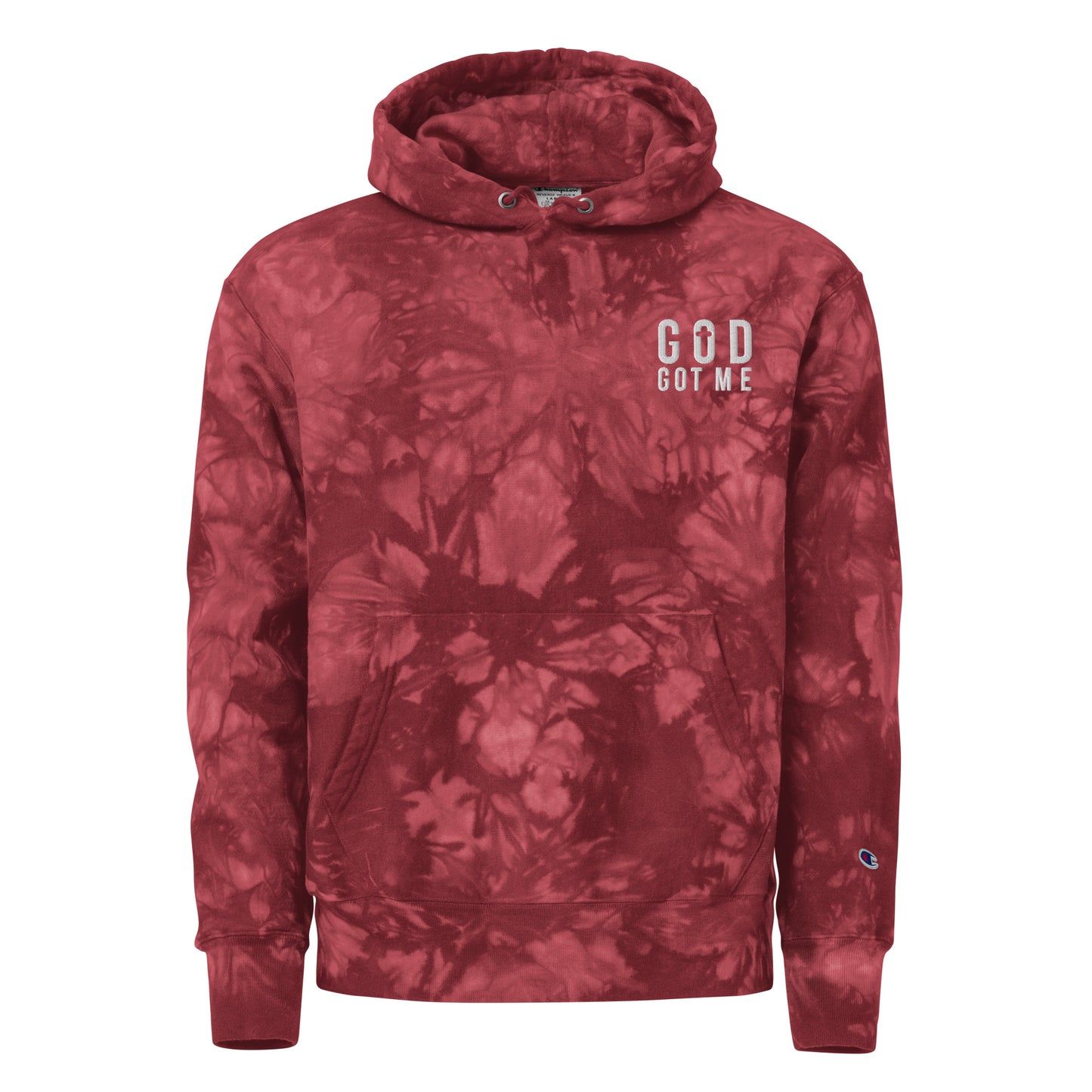 God Got Me Christian Unisex Champion tie-dye hoodie