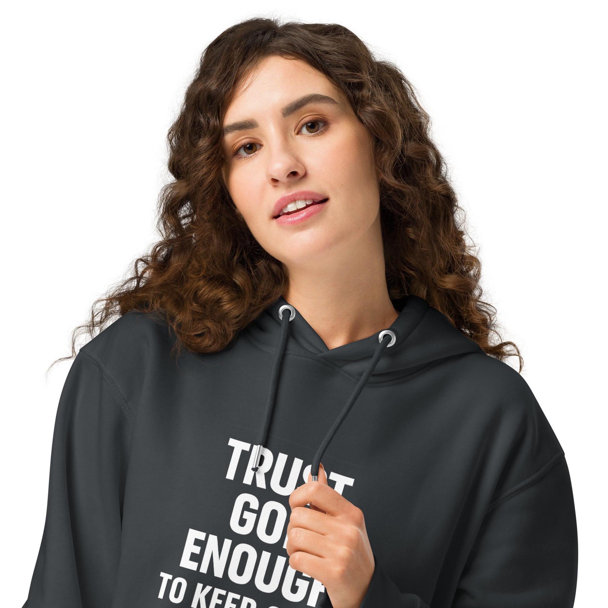 Trust Him Enough Christian Unisex essential organic hooded sweatshirt - ClaimedbyGodDesigns
