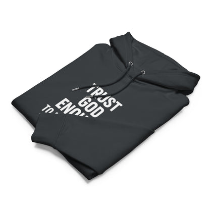 Trust Him Enough Christian Unisex essential organic hooded sweatshirt - ClaimedbyGodDesigns