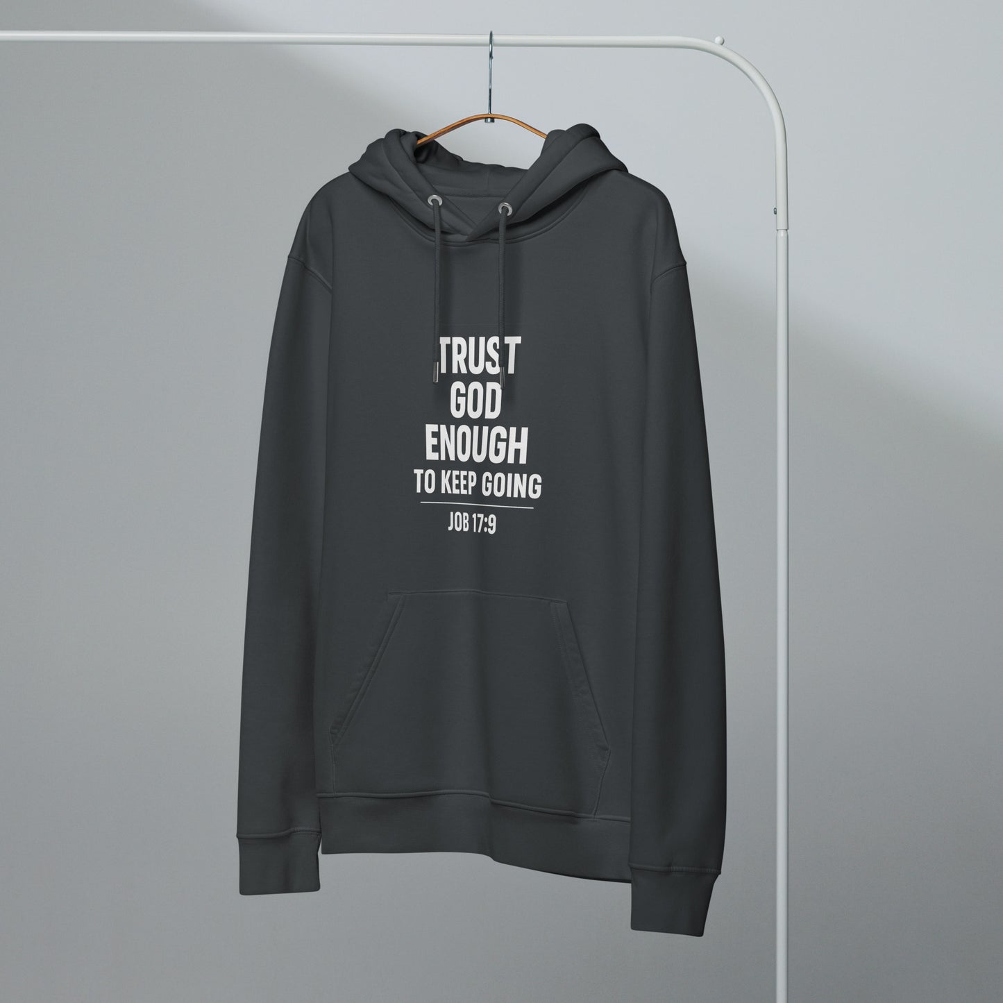 Trust Him Enough Christian Unisex essential organic hooded sweatshirt - ClaimedbyGodDesigns