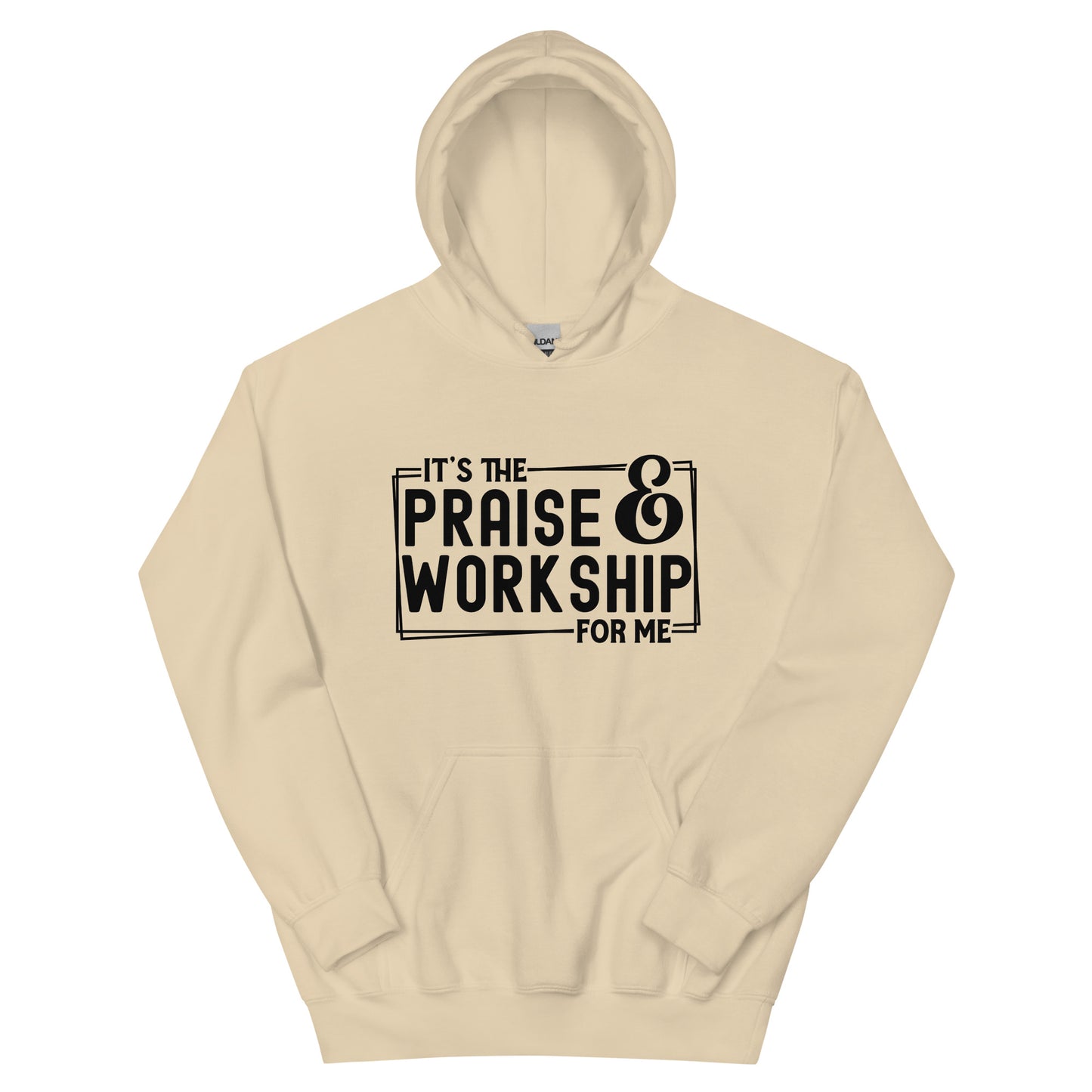 It's The Praise And Worship For Me Unisex Christian Hooded Sweatshirt