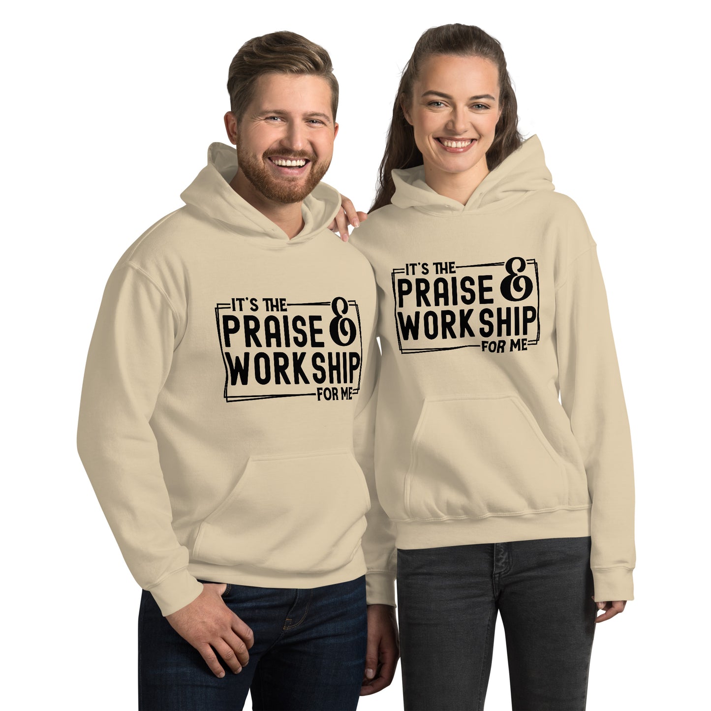 It's The Praise And Worship For Me Unisex Christian Hooded Sweatshirt