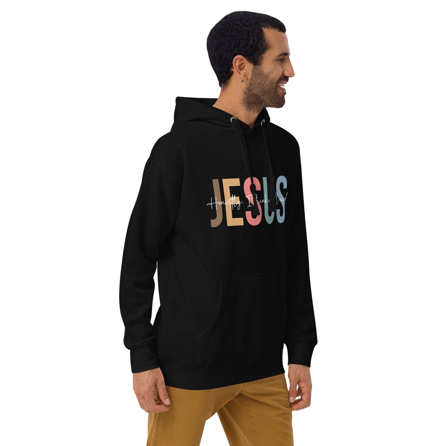 Honestly I Think We All Need Jesus Unisex Christian Hooded Pullover Sweatshirt