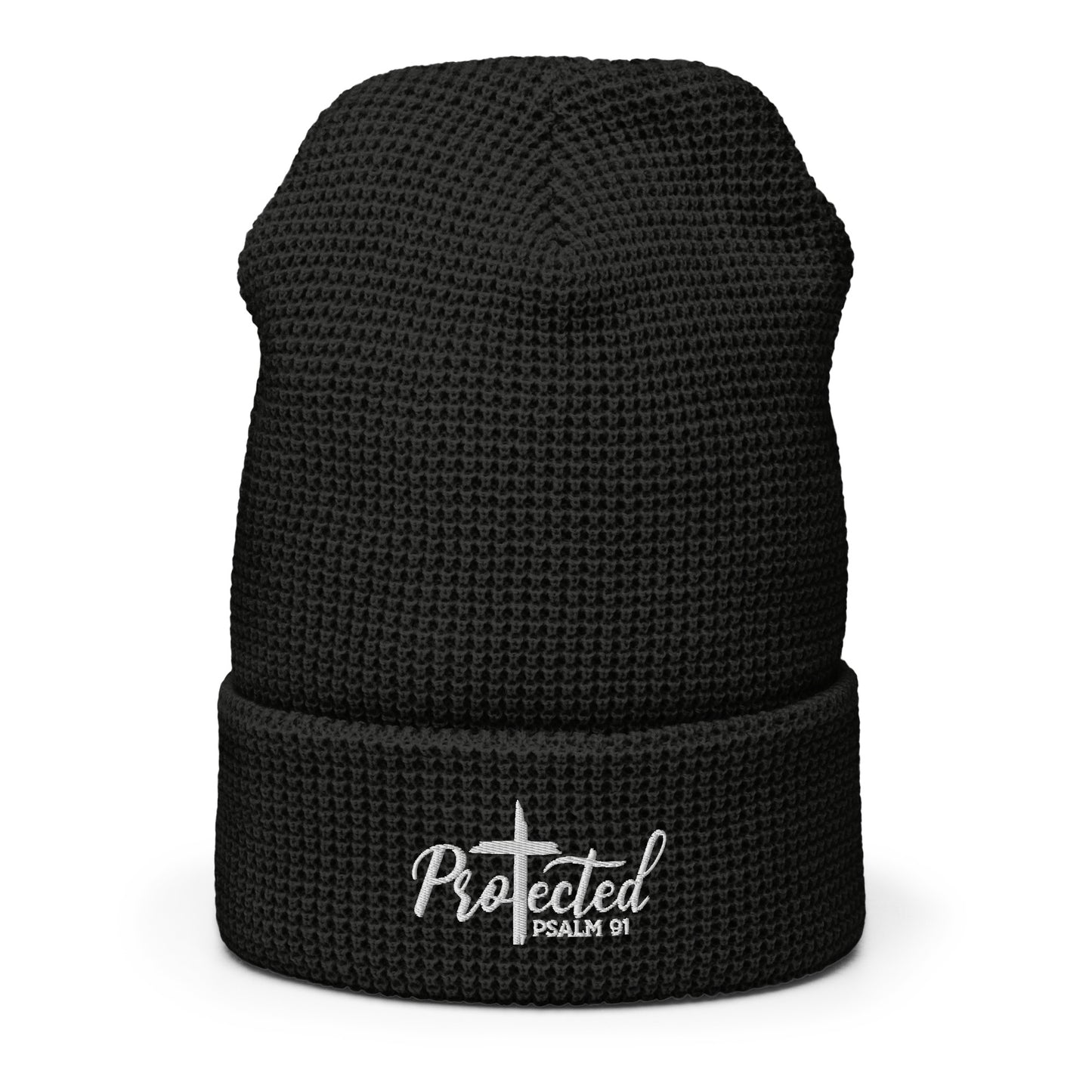 Protected Adult Christian Waffle beanie