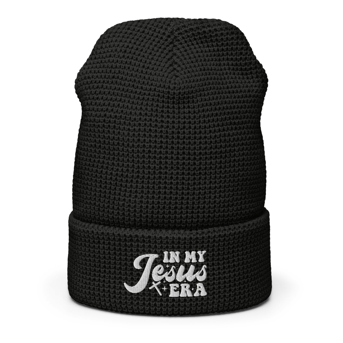 In My Jesus Era Adult Christian Waffle beanie