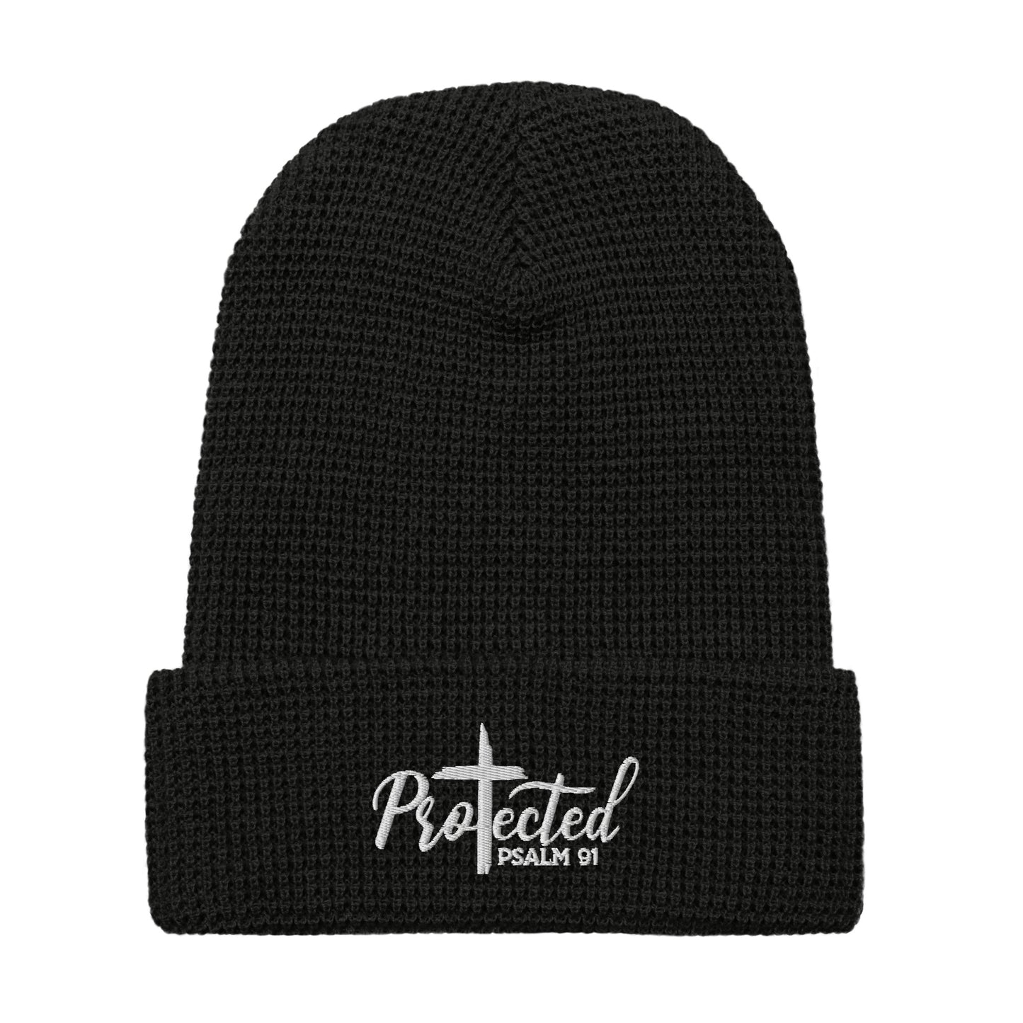 Protected Adult Christian Waffle beanie