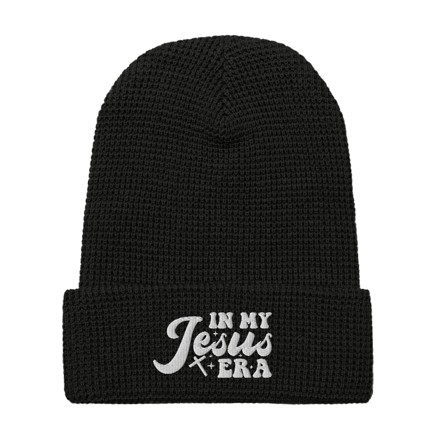 In My Jesus Era Adult Christian Waffle beanie