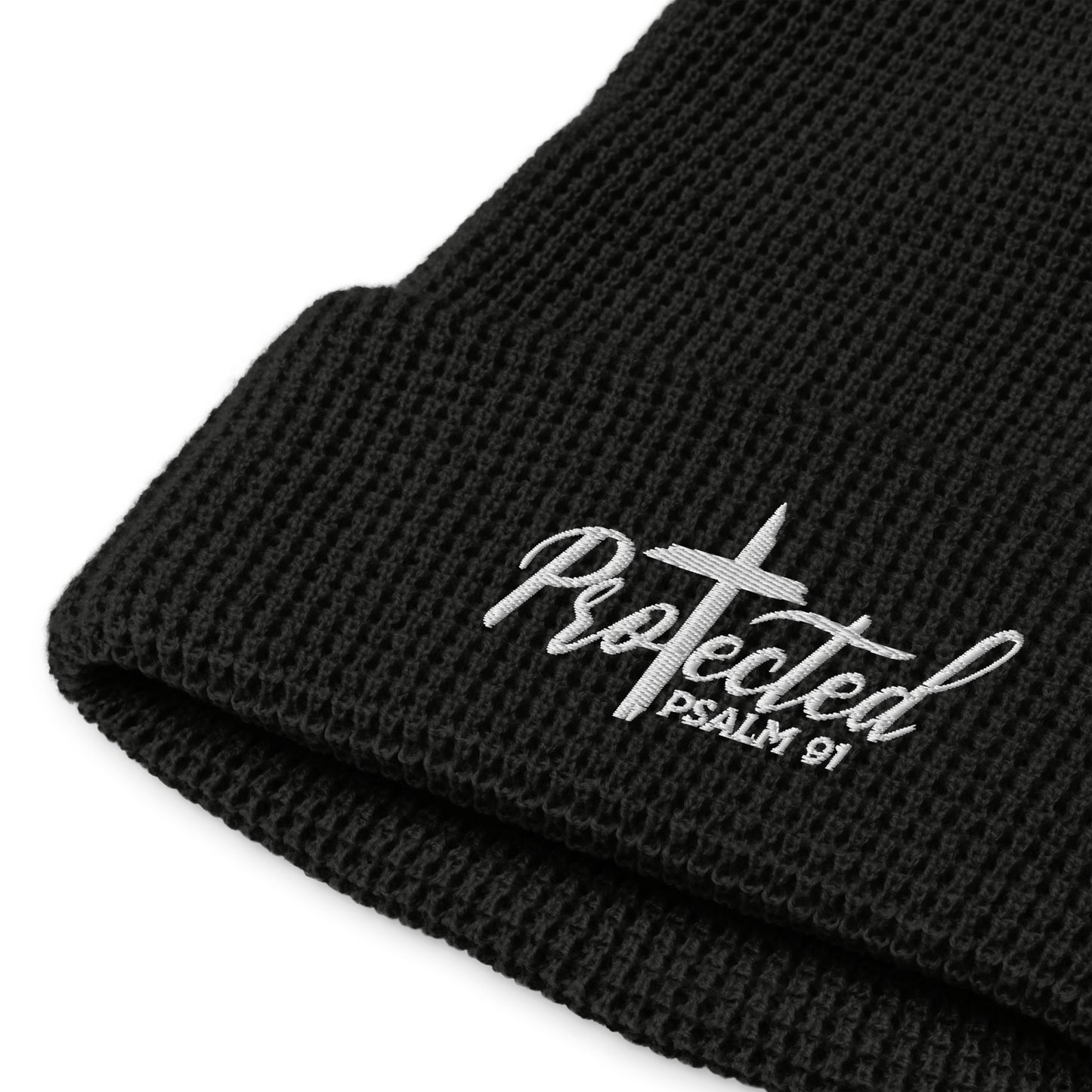 Protected Adult Christian Waffle beanie