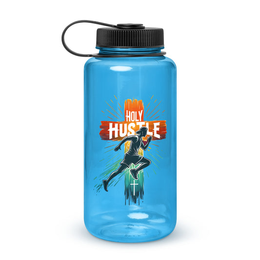 Holy Hustle Christian Wide mouth plastic water bottle