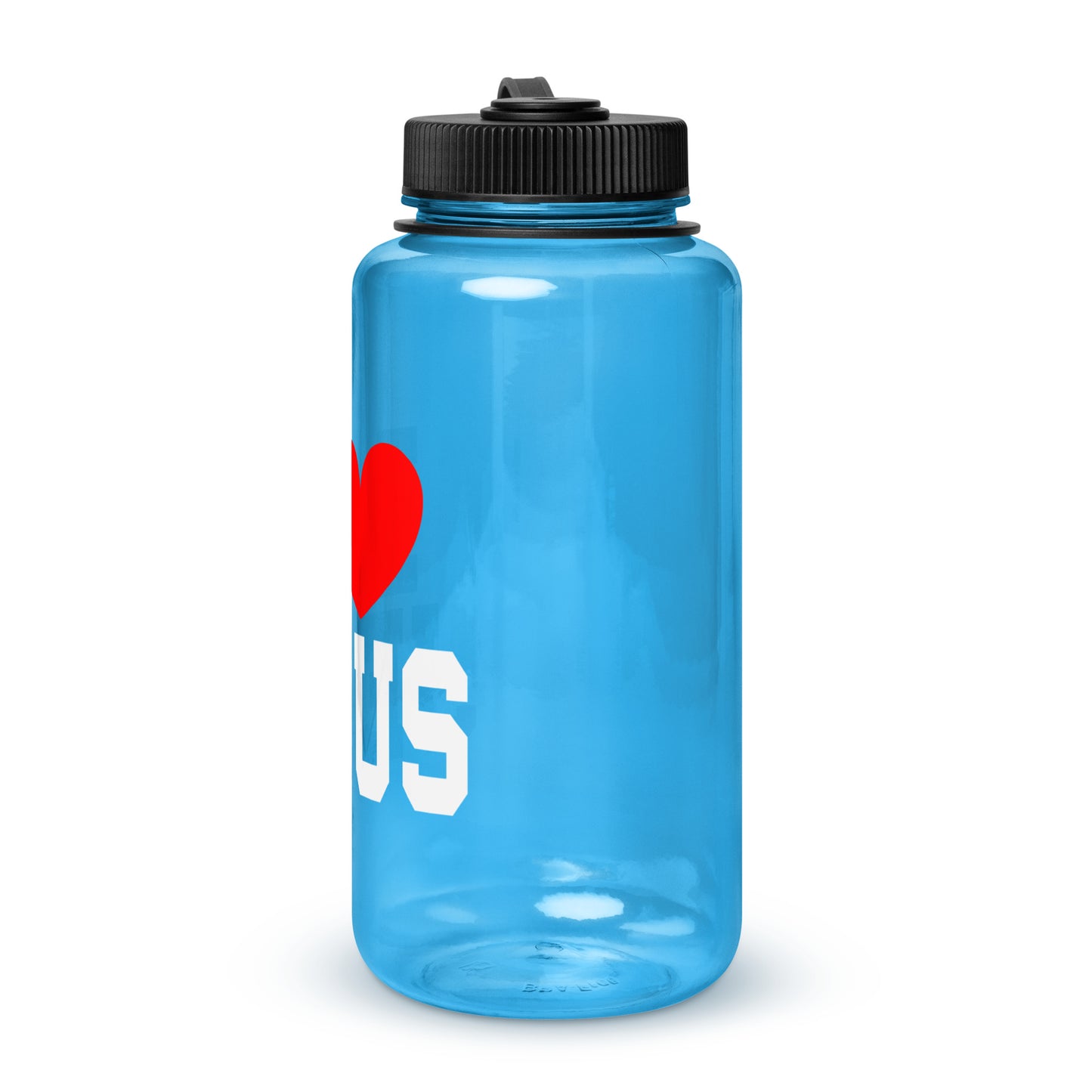 I Love Jesus Christian Wide mouth plastic water bottle