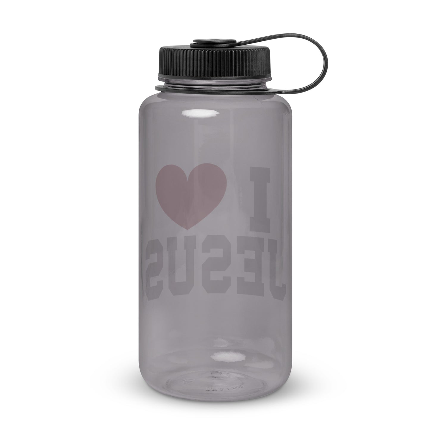 I Love Jesus Christian Wide mouth plastic water bottle