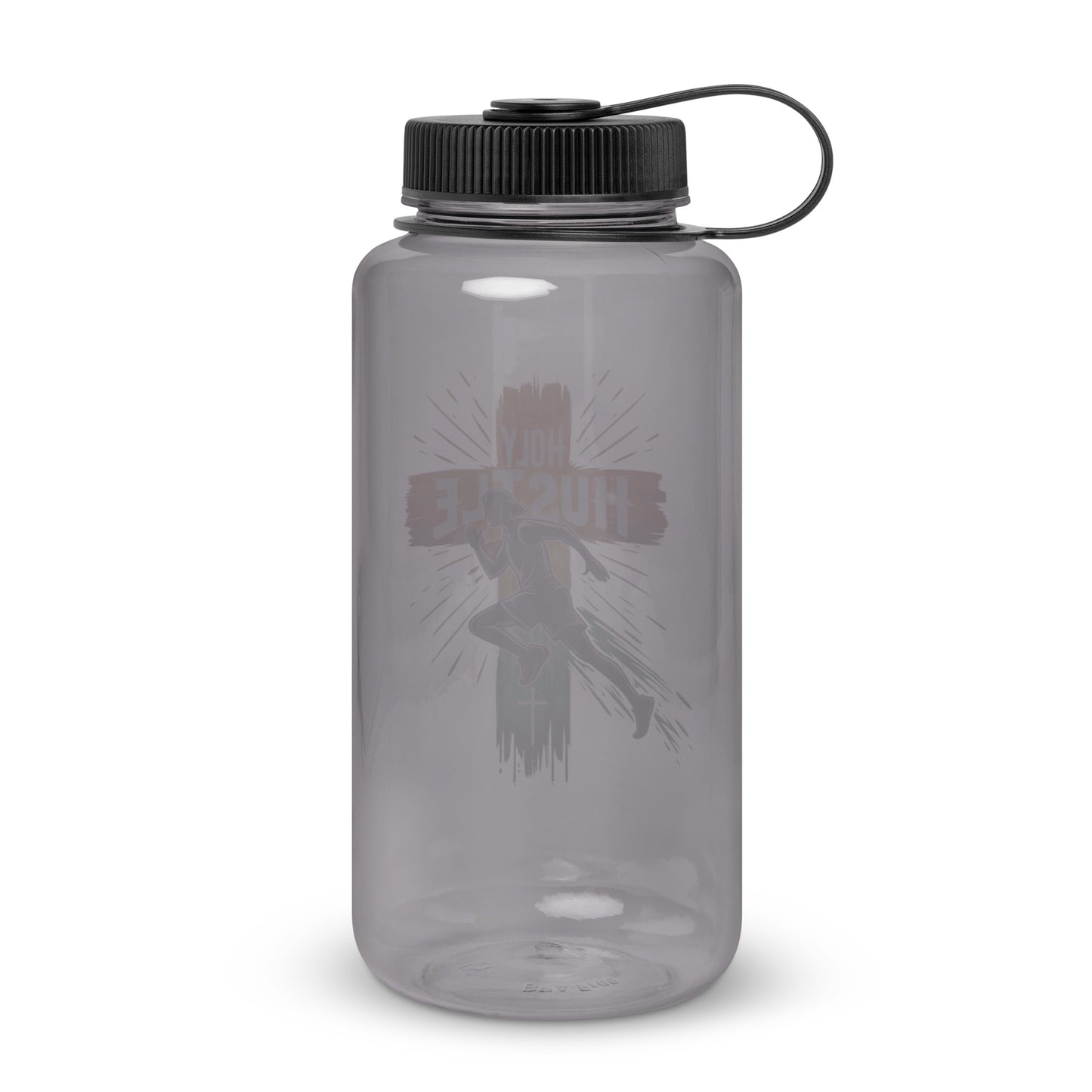 Holy Hustle Christian Wide mouth plastic water bottle