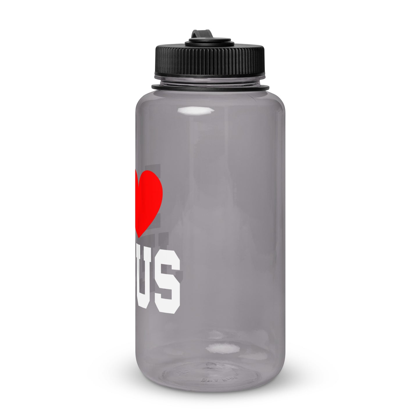 I Love Jesus Christian Wide mouth plastic water bottle