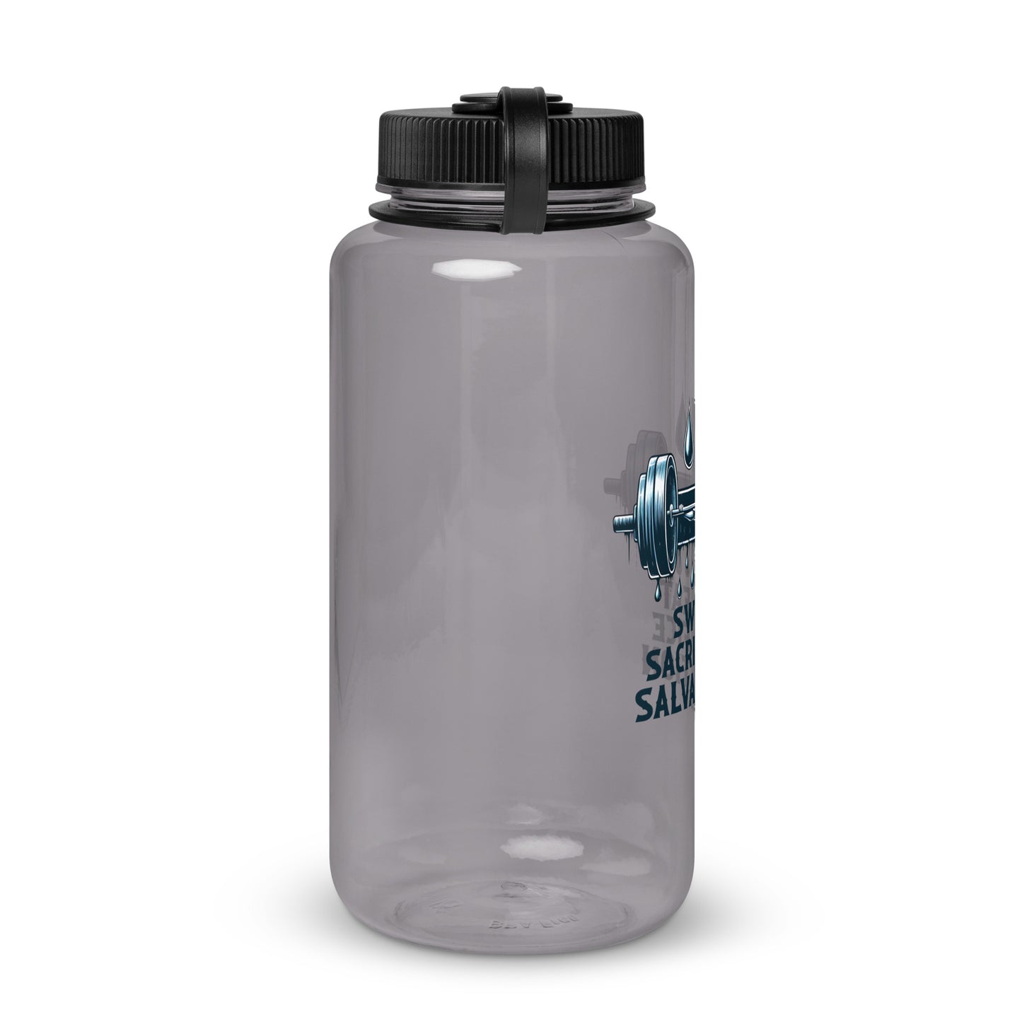 Sweat Sacrifice Salvation Christian Wide mouth plastic water bottle