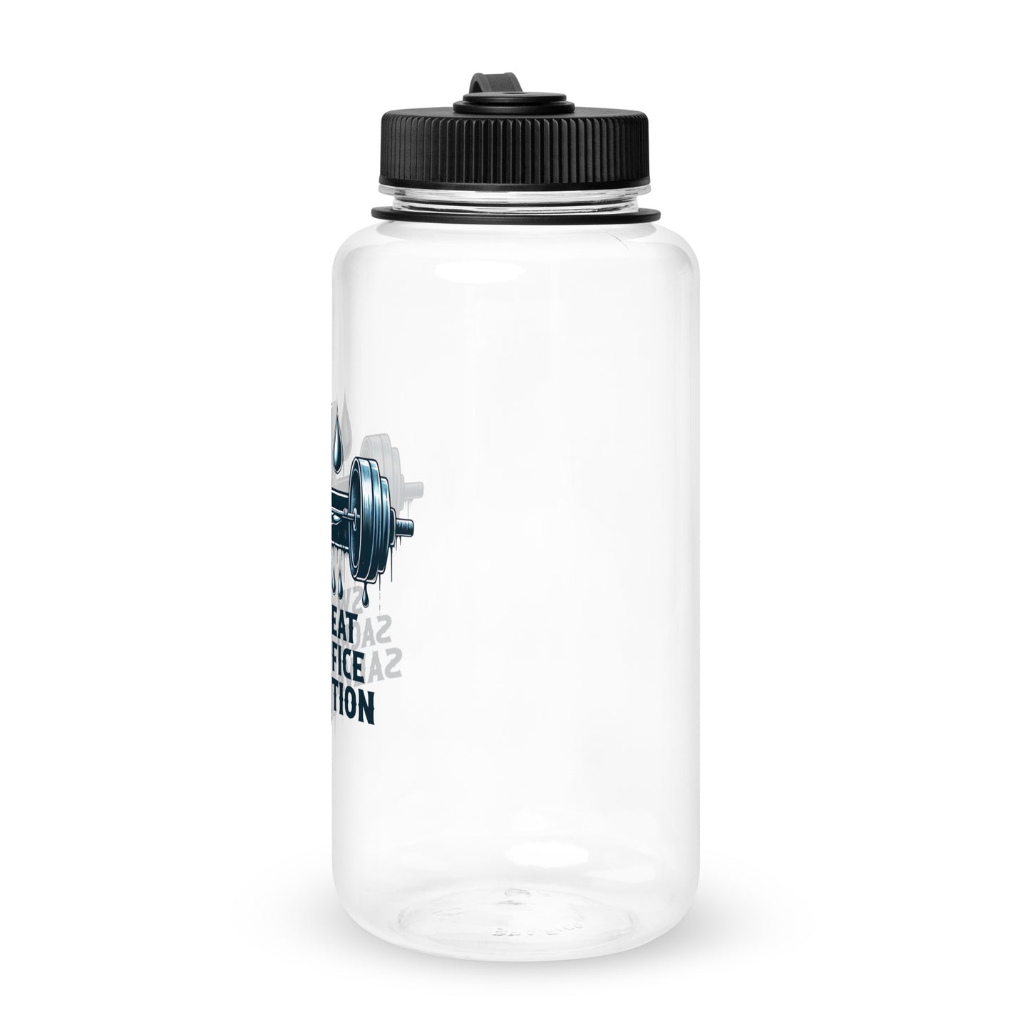 Sweat Sacrifice Salvation Christian Wide mouth plastic water bottle