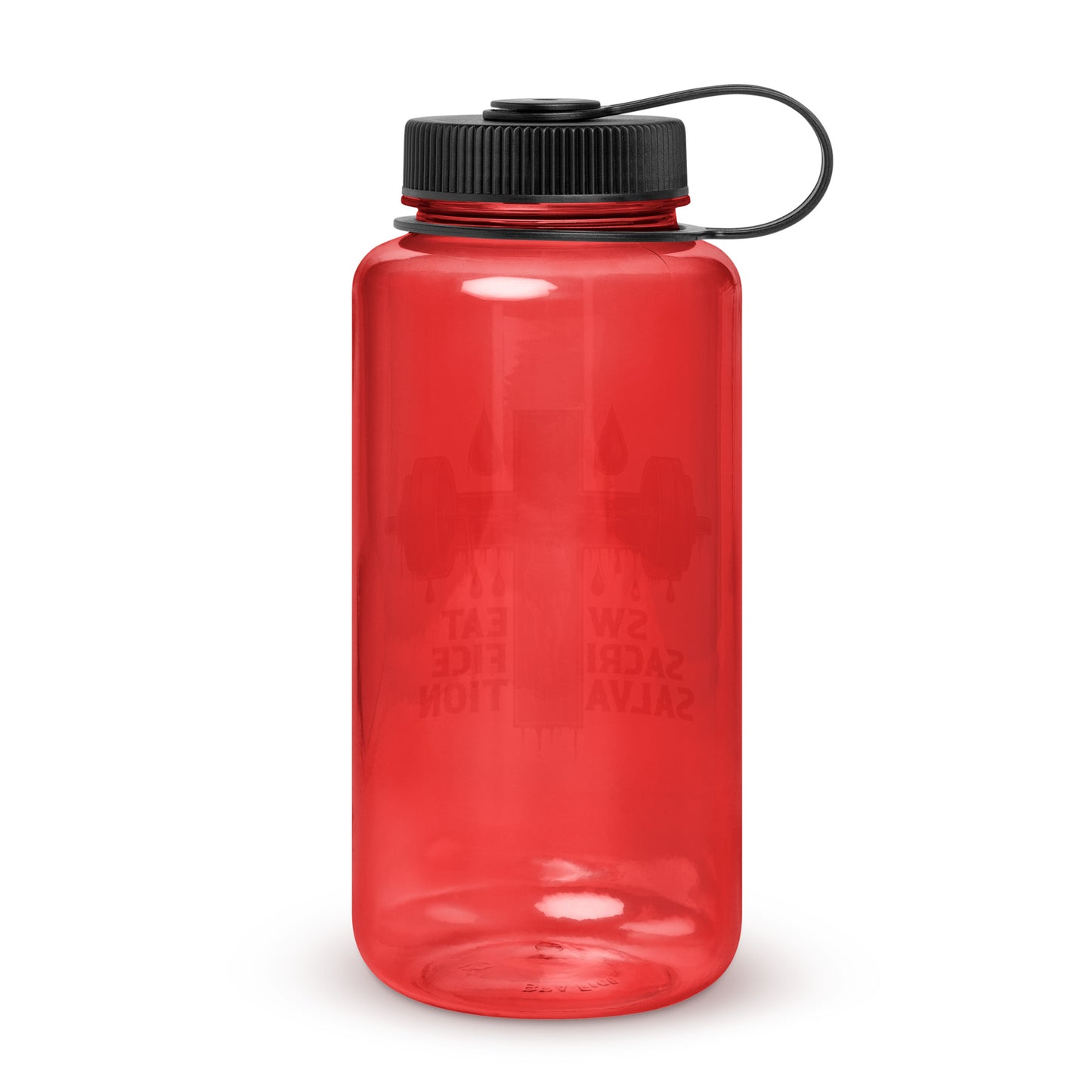 Sweat Sacrifice Salvation Christian Wide mouth plastic water bottle