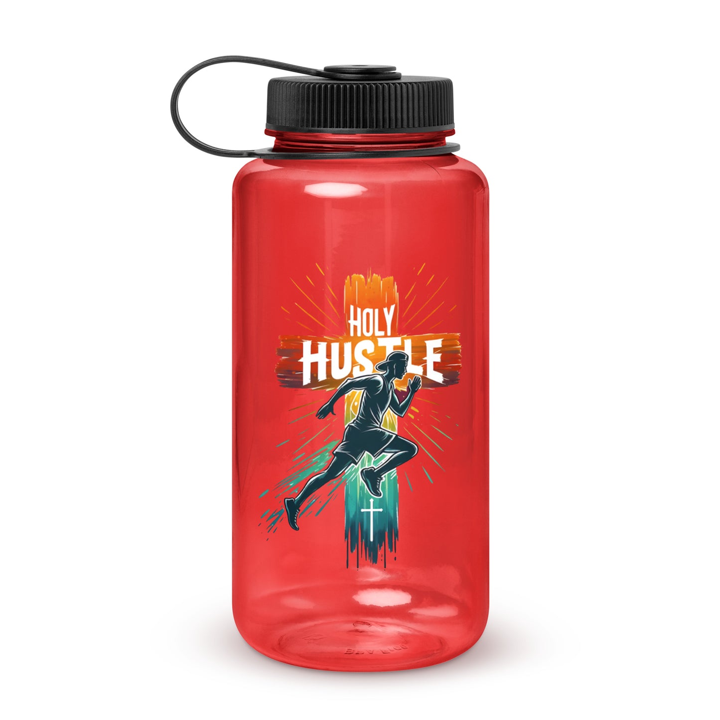 Holy Hustle Christian Wide mouth plastic water bottle