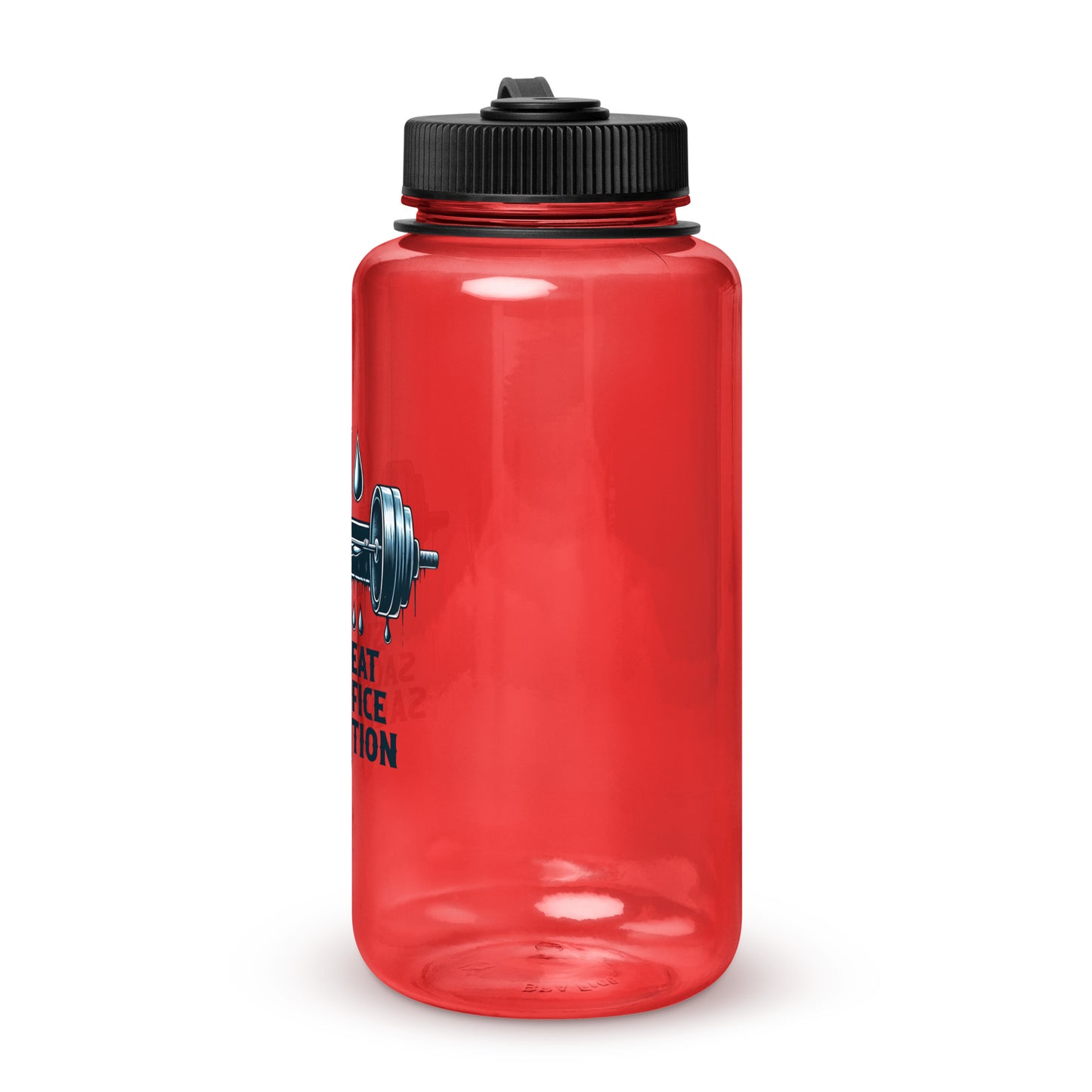 Sweat Sacrifice Salvation Christian Wide mouth plastic water bottle