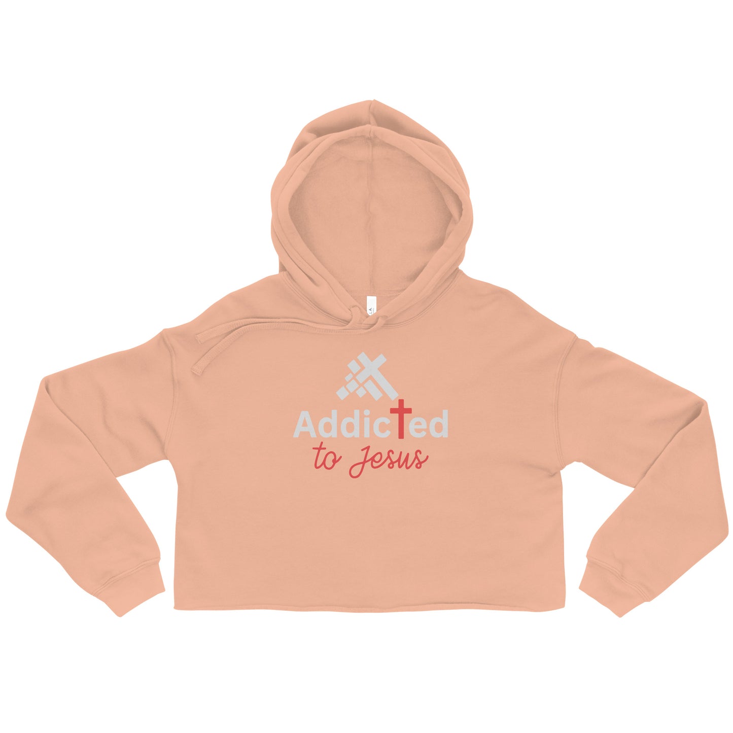 Addicted To Jesus Women's Christian Crop Hoodie (Hooded Sweatshirt)