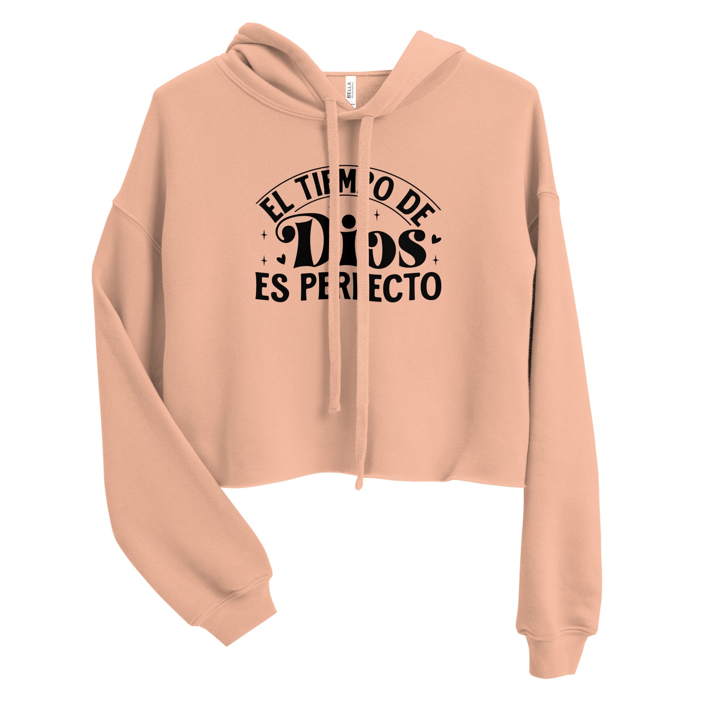 El Tiempo De Dios Es Perfecto Spanish Christian Crop Hoodie (hooded sweatshirt)