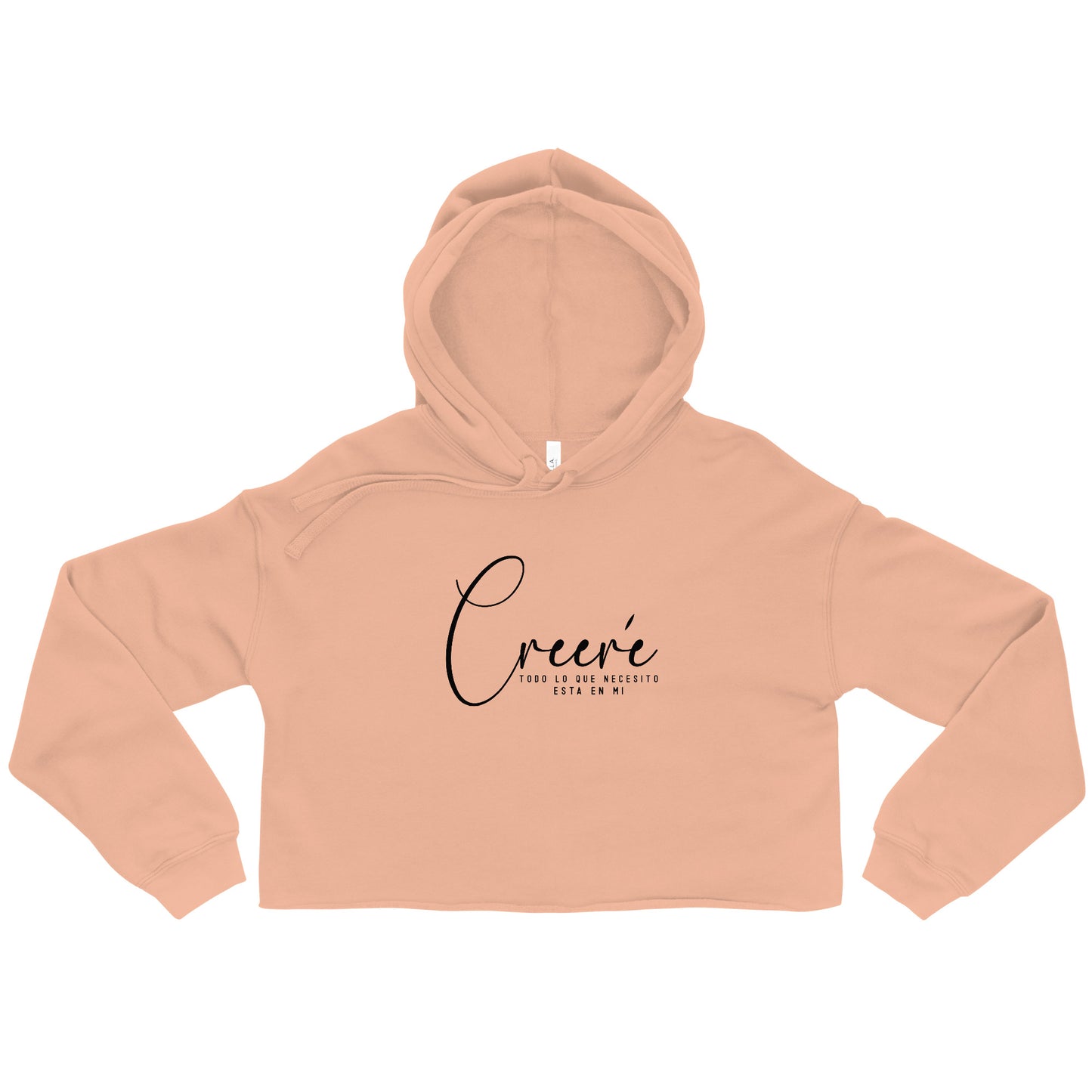 Creere todo lo que necesito esta en mi Spanish Christian Crop Hoodie (hooded sweatshirt)