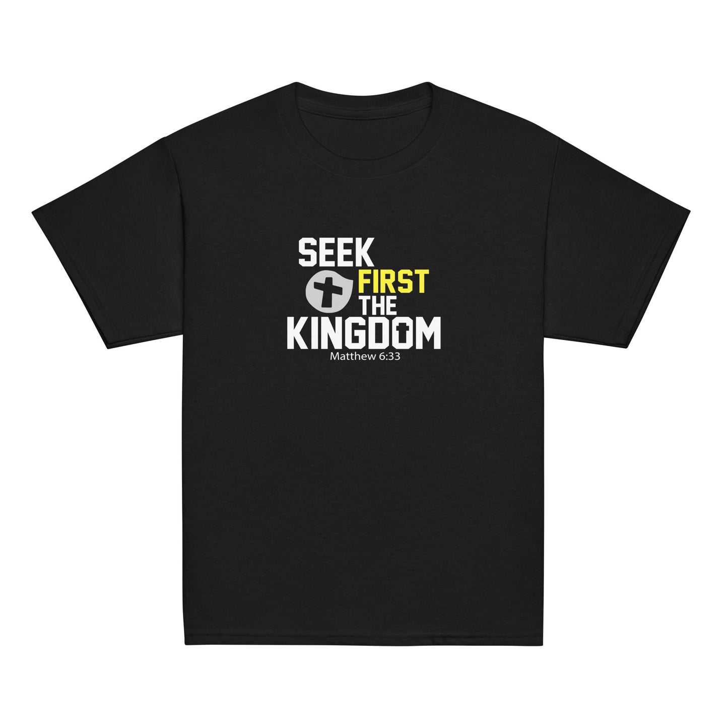 Seek First The Kingdom Youth Christian T-shirt