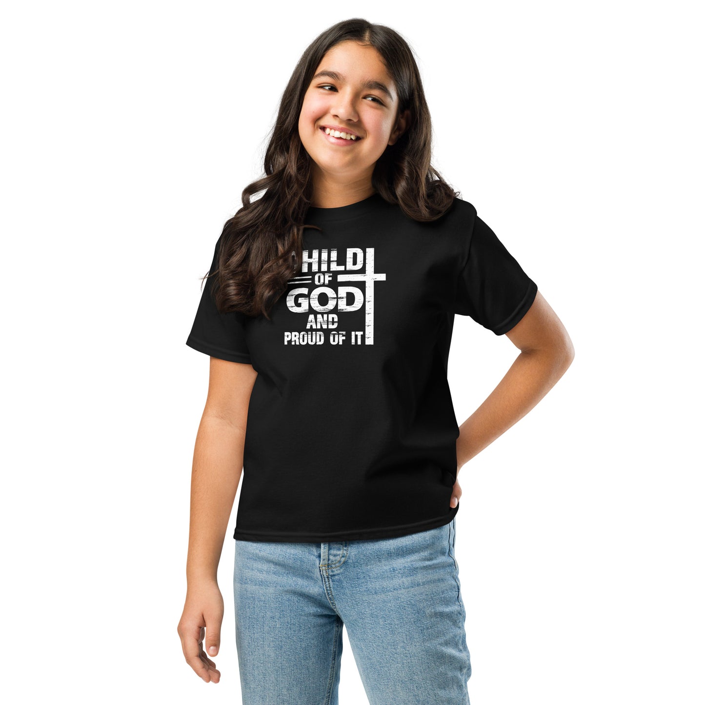 Child Of God And Proud Of It Youth Christian T-shirt