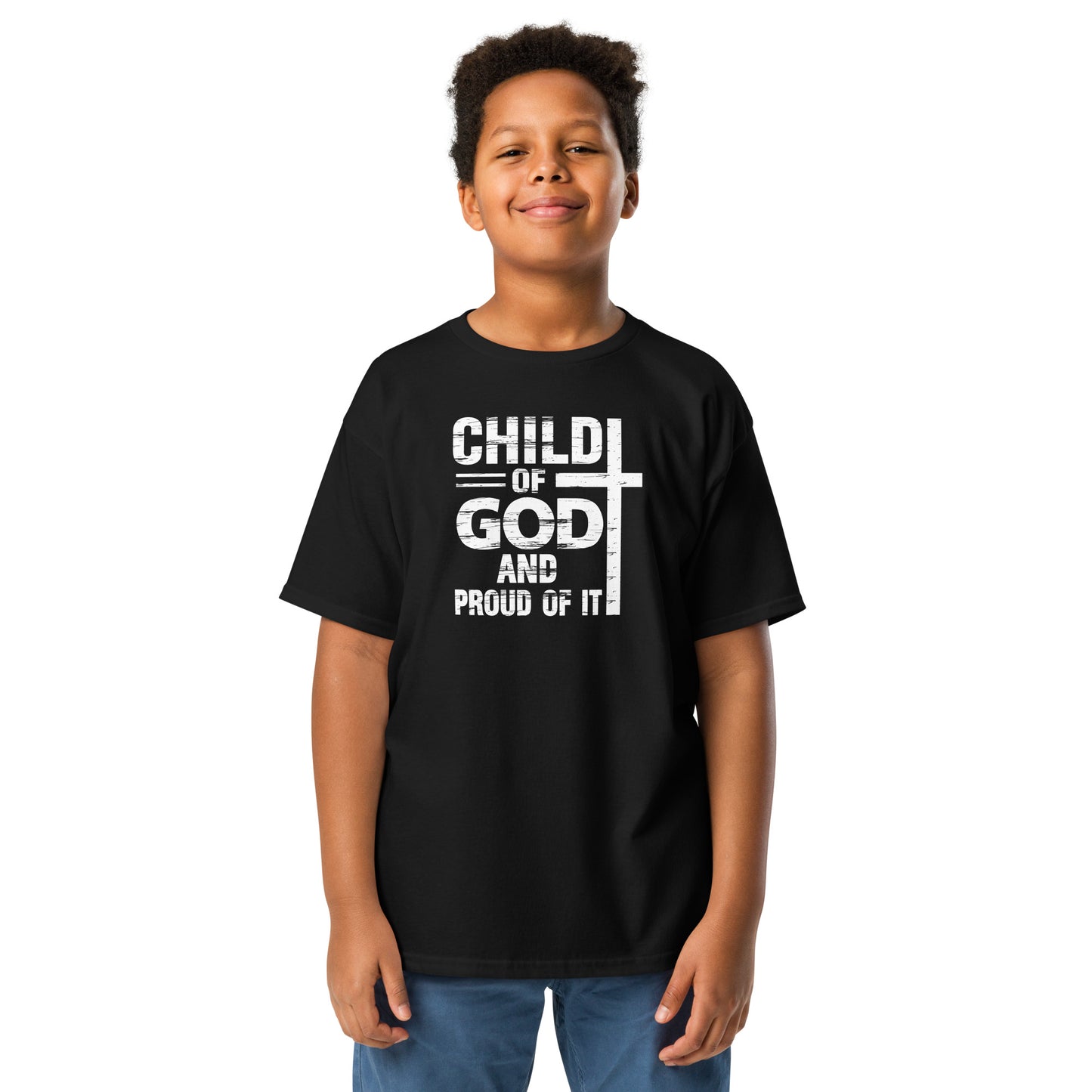 Child Of God And Proud Of It Youth Christian T-shirt