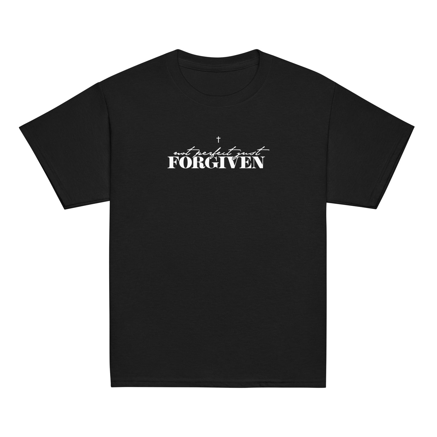 Not Perfect Just Forgiven Youth Christian T-shirt