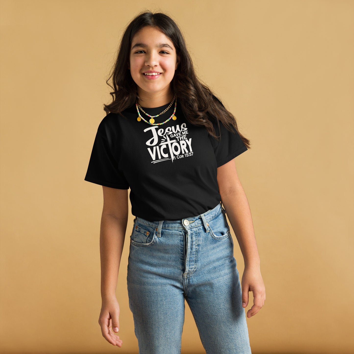 Jesus Gave Me The Victory Youth Christian T-shirt