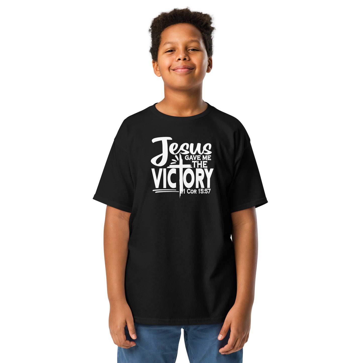 Jesus Gave Me The Victory Youth Christian T-shirt