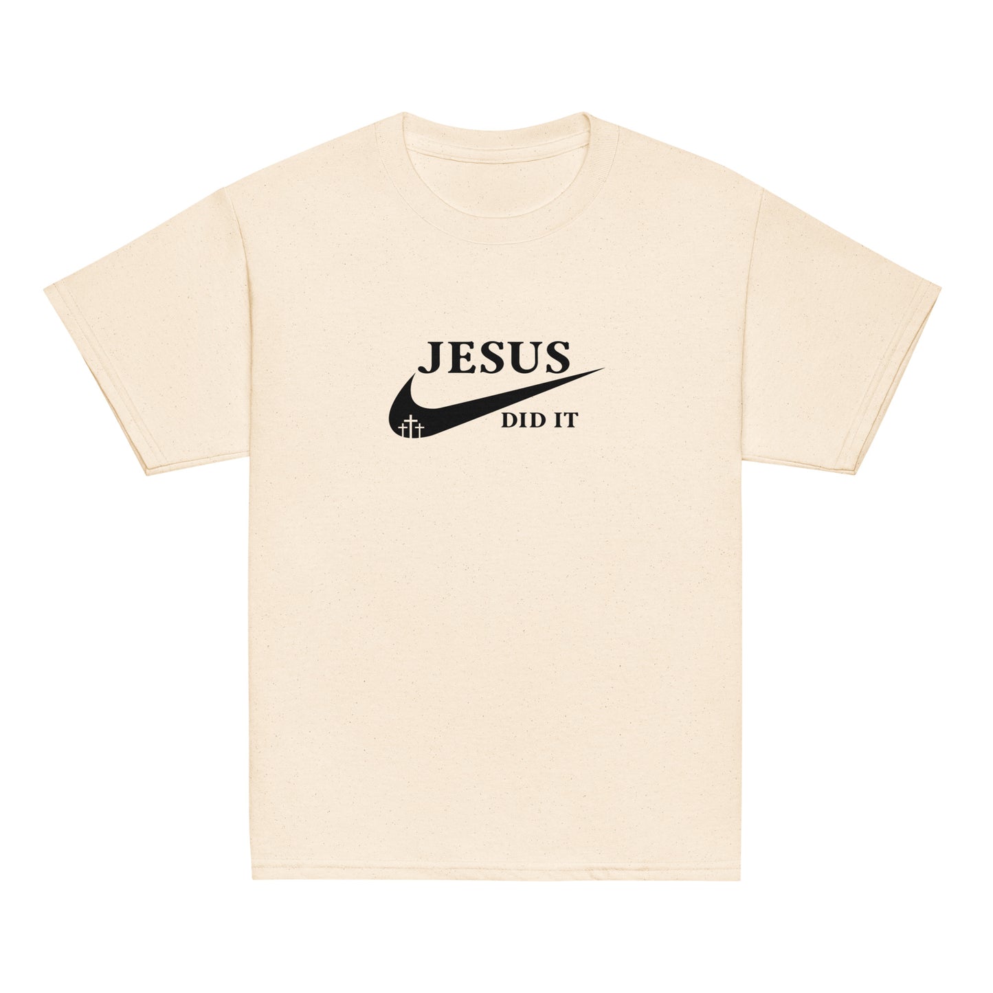 Jesus Did It (like Nike) Youth Christian T-shirt