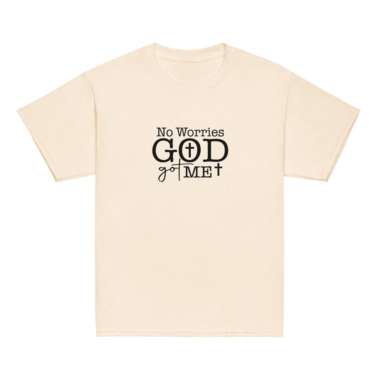 No Worries God Got Me Youth Christian T-shirt