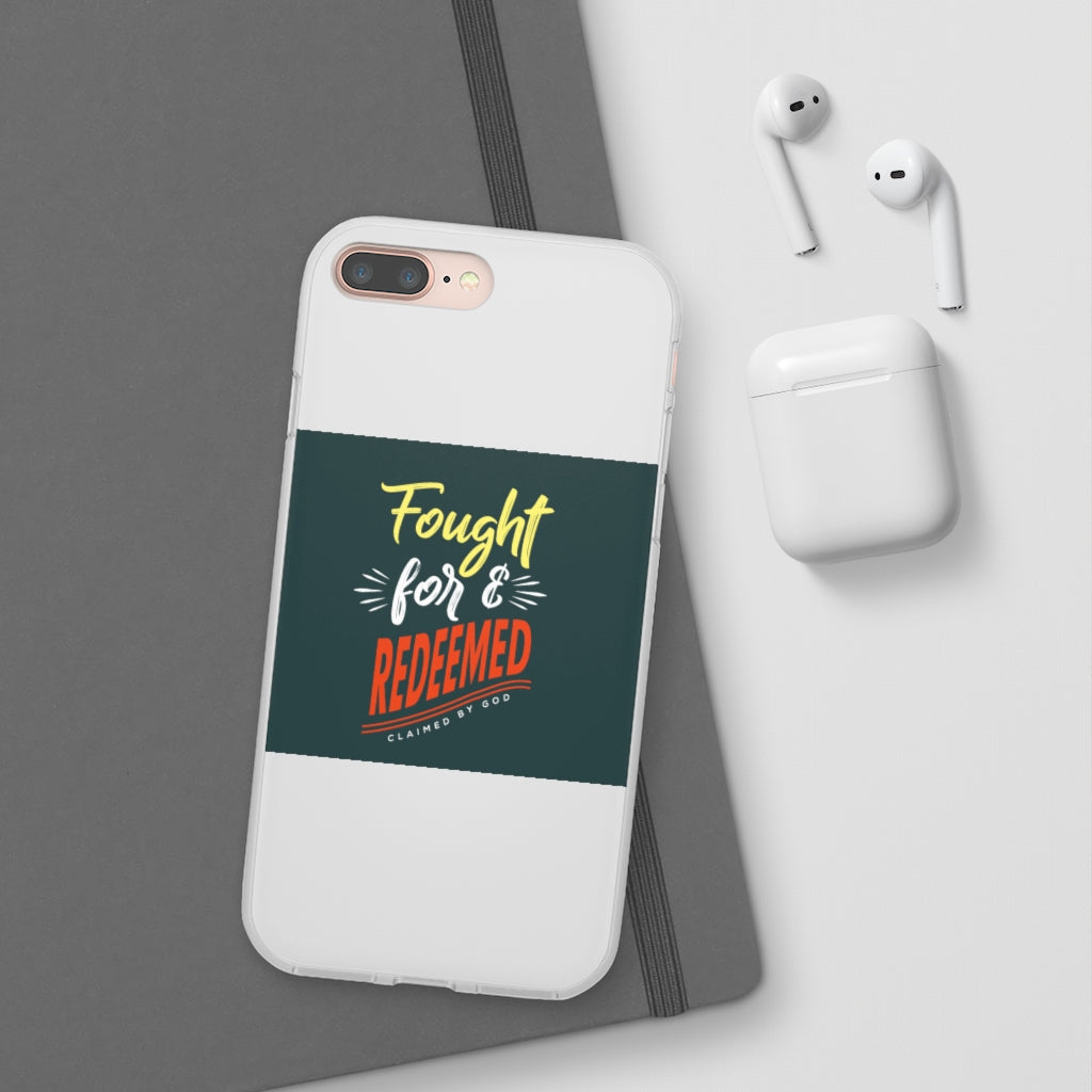 fought for and  redeemed Flexi Phone Case. compatible with select IPhone & Samsung Galaxy Phones Printify