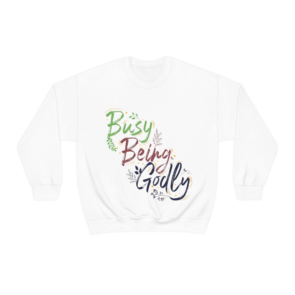 Busy Being Godly Unisex Heavy Blend™ Crewneck Sweatshirt Printify