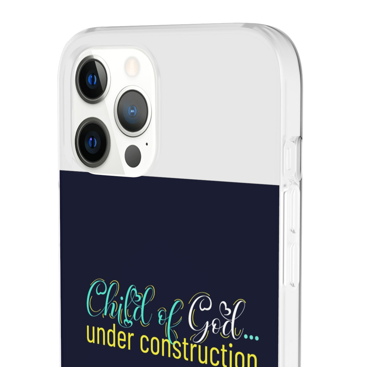 Child of God Under Construction Flexi Phone Case.compatible with select IPhone & Samsung Galaxy Phones Printify