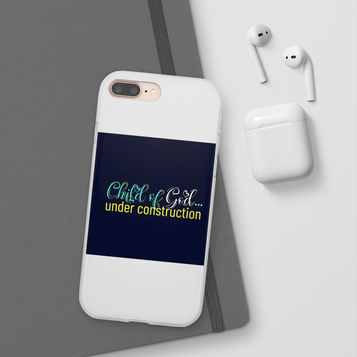 Child of God Under Construction Flexi Phone Case.compatible with select IPhone & Samsung Galaxy Phones Printify