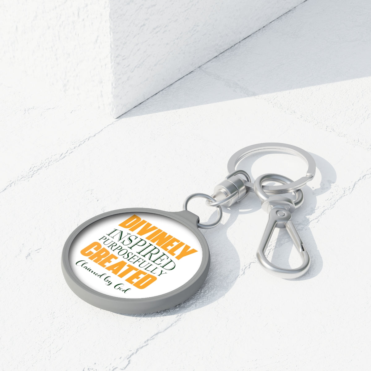 Divinely Inspired Purposefully Created Key Fob Printify