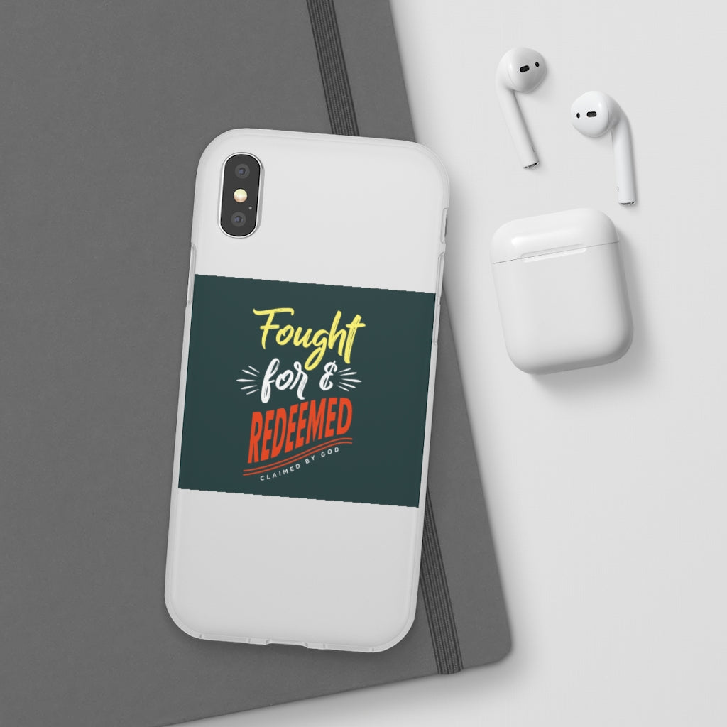 fought for and  redeemed Flexi Phone Case. compatible with select IPhone & Samsung Galaxy Phones Printify